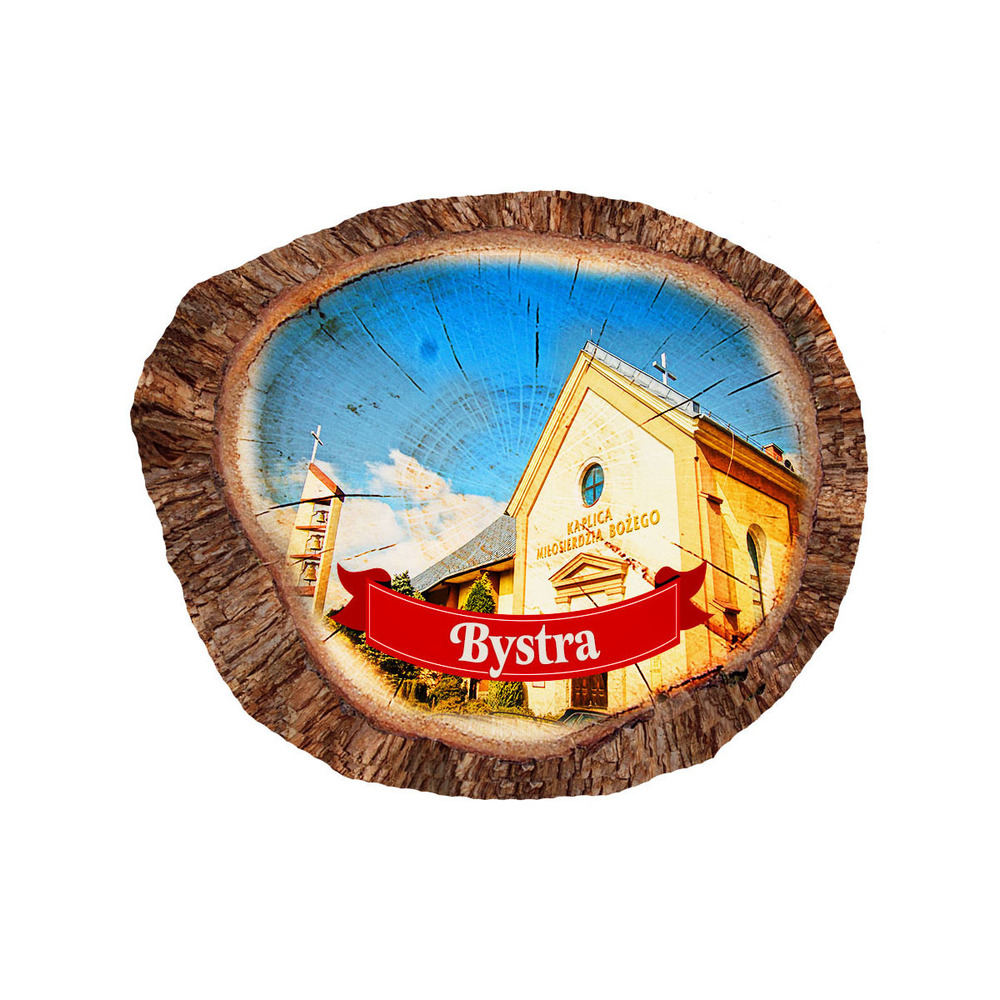 Magnes polyresinowy pieniek owal Bystra