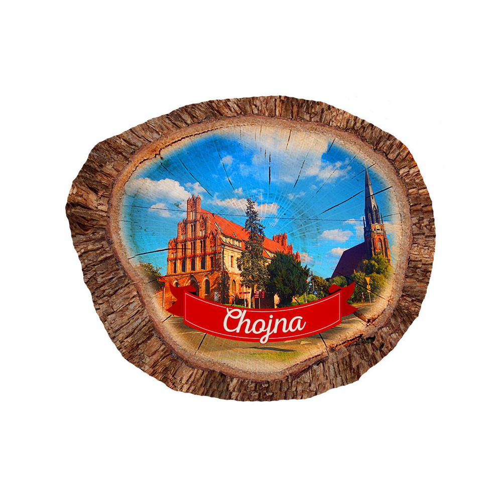 Magnes polyresinowy pieniek owal Chojna
