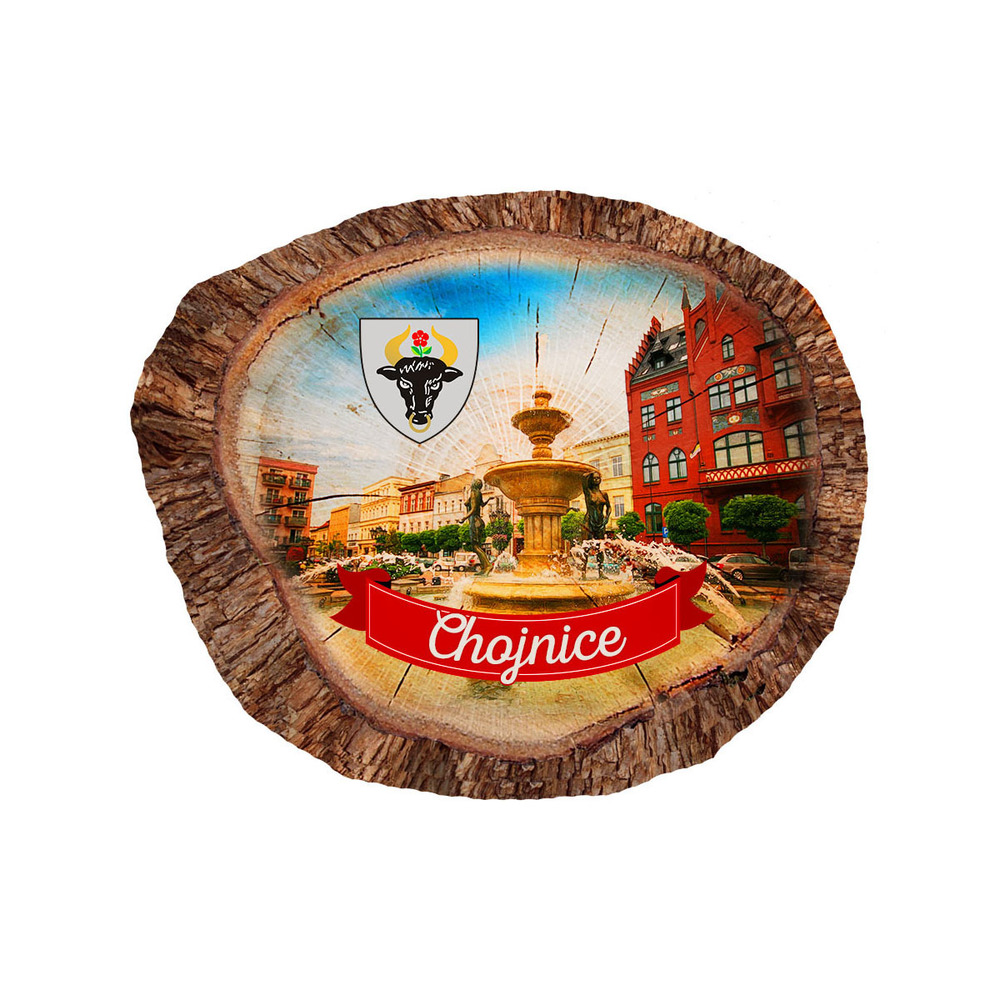 Magnes polyresinowy pieniek owal Chojnice