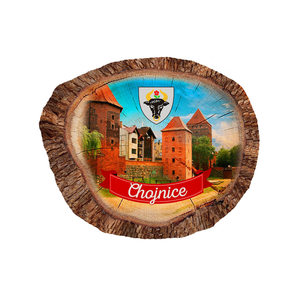 Magnes polyresinowy pieniek owal Chojnice