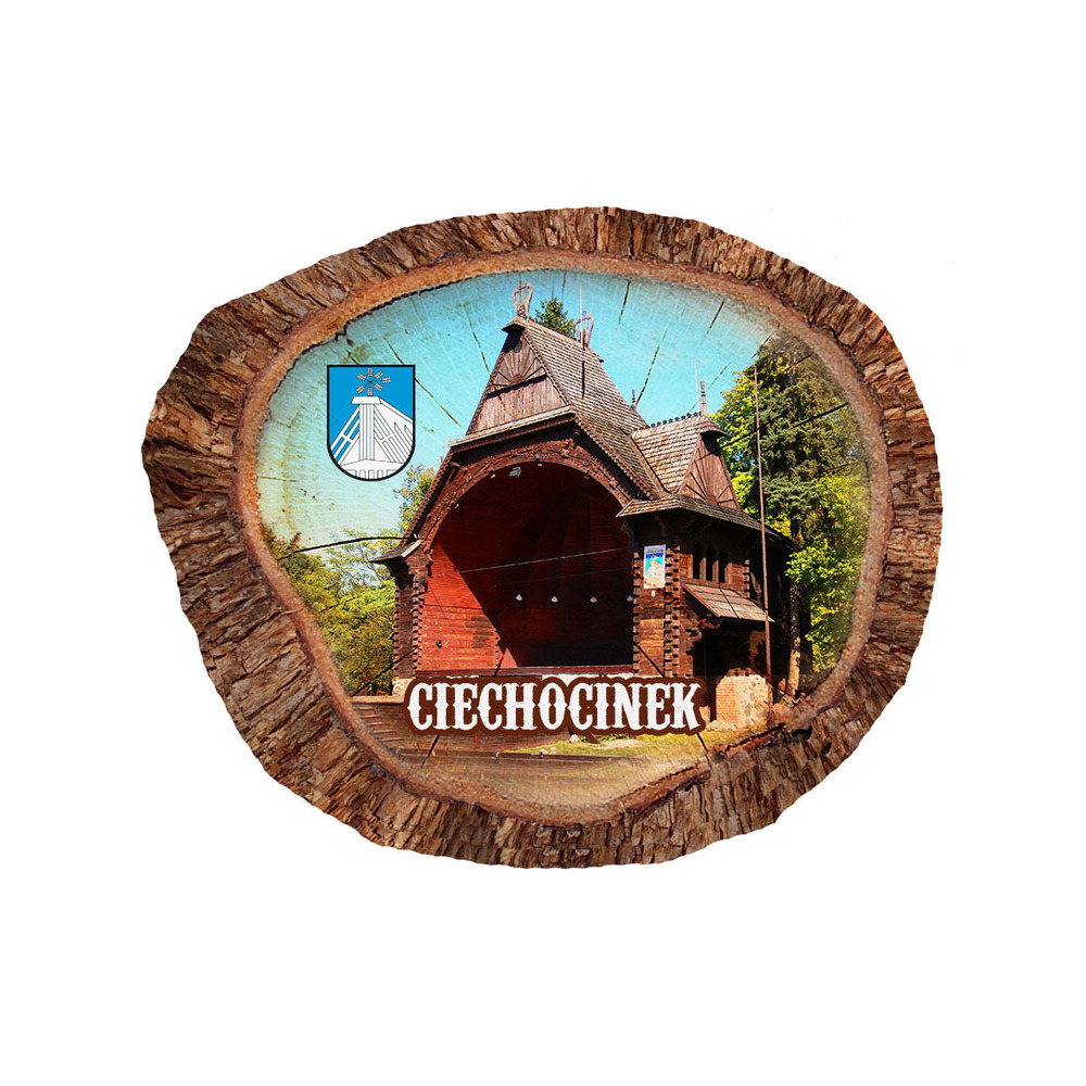 Magnes polyresinowy pieniek owal Ciechocinek
