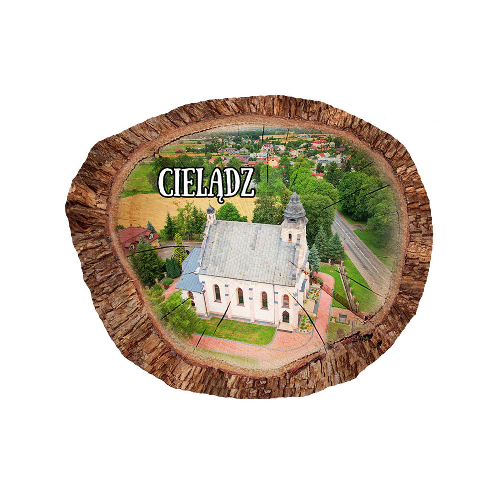 Magnes polyresinowy pieniek owal Cielądz