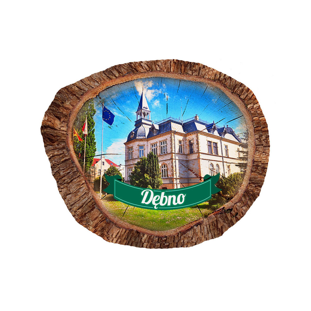 Magnes polyresinowy pieniek owal Dębno