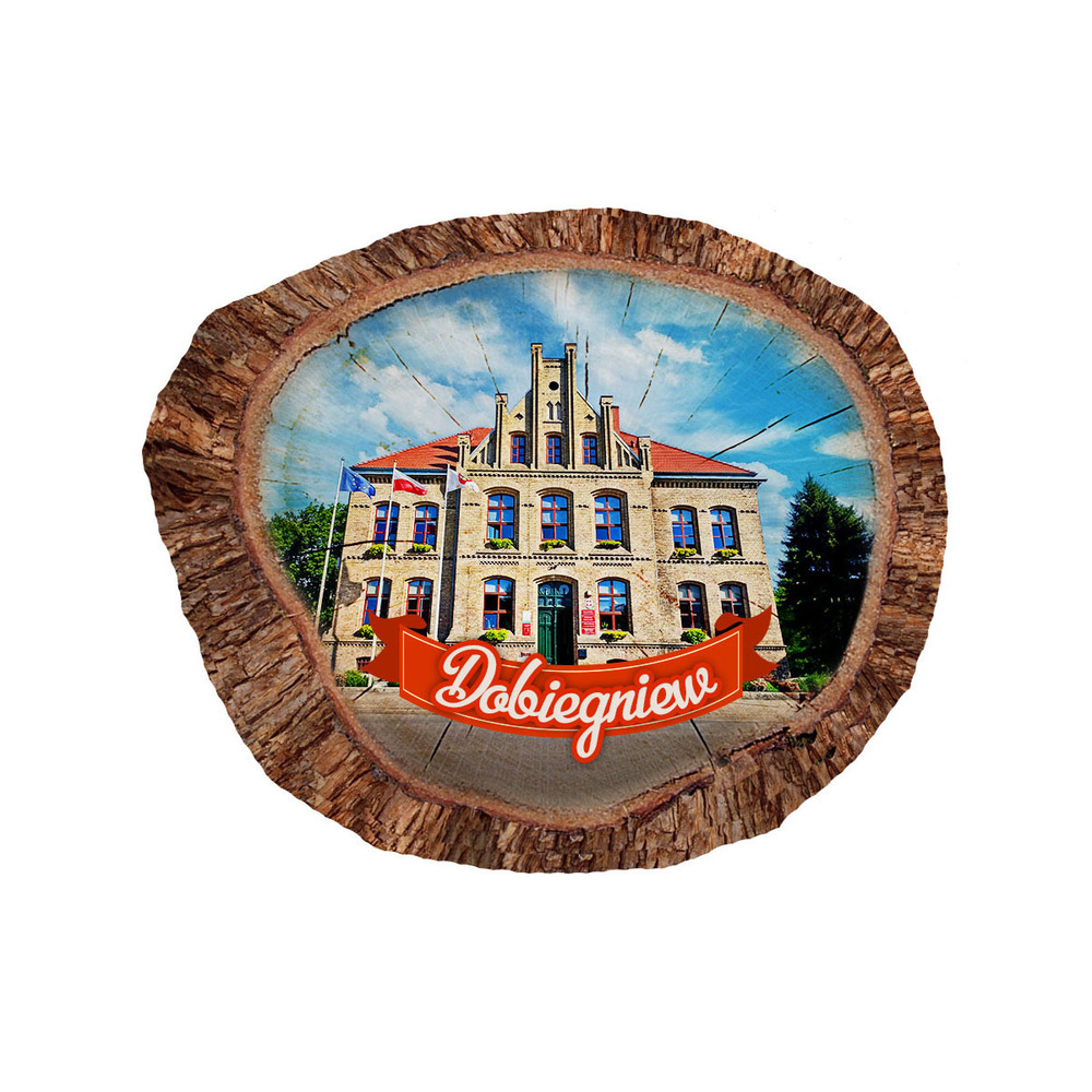 Magnes polyresinowy pieniek owal Dobiegniew