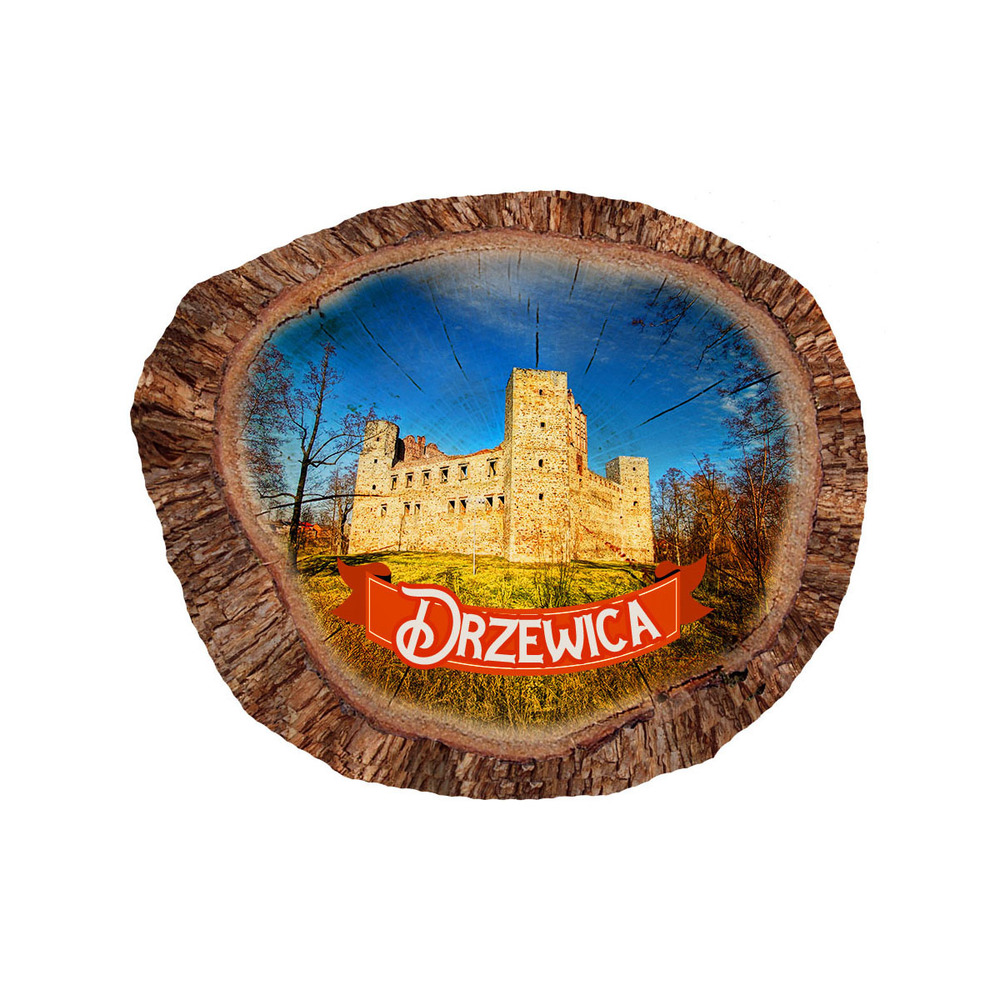 Magnes polyresinowy pieniek owal Drzewica