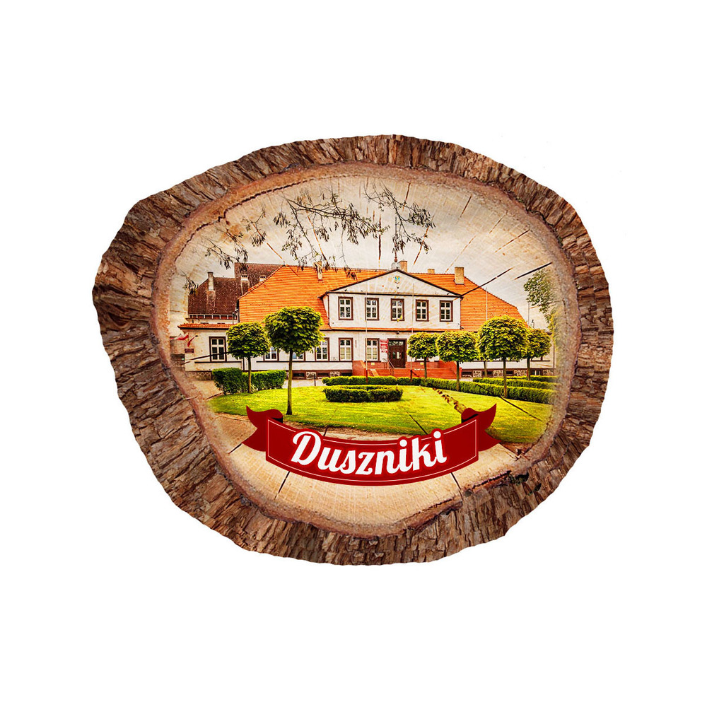 Magnes polyresinowy pieniek owal Duszniki