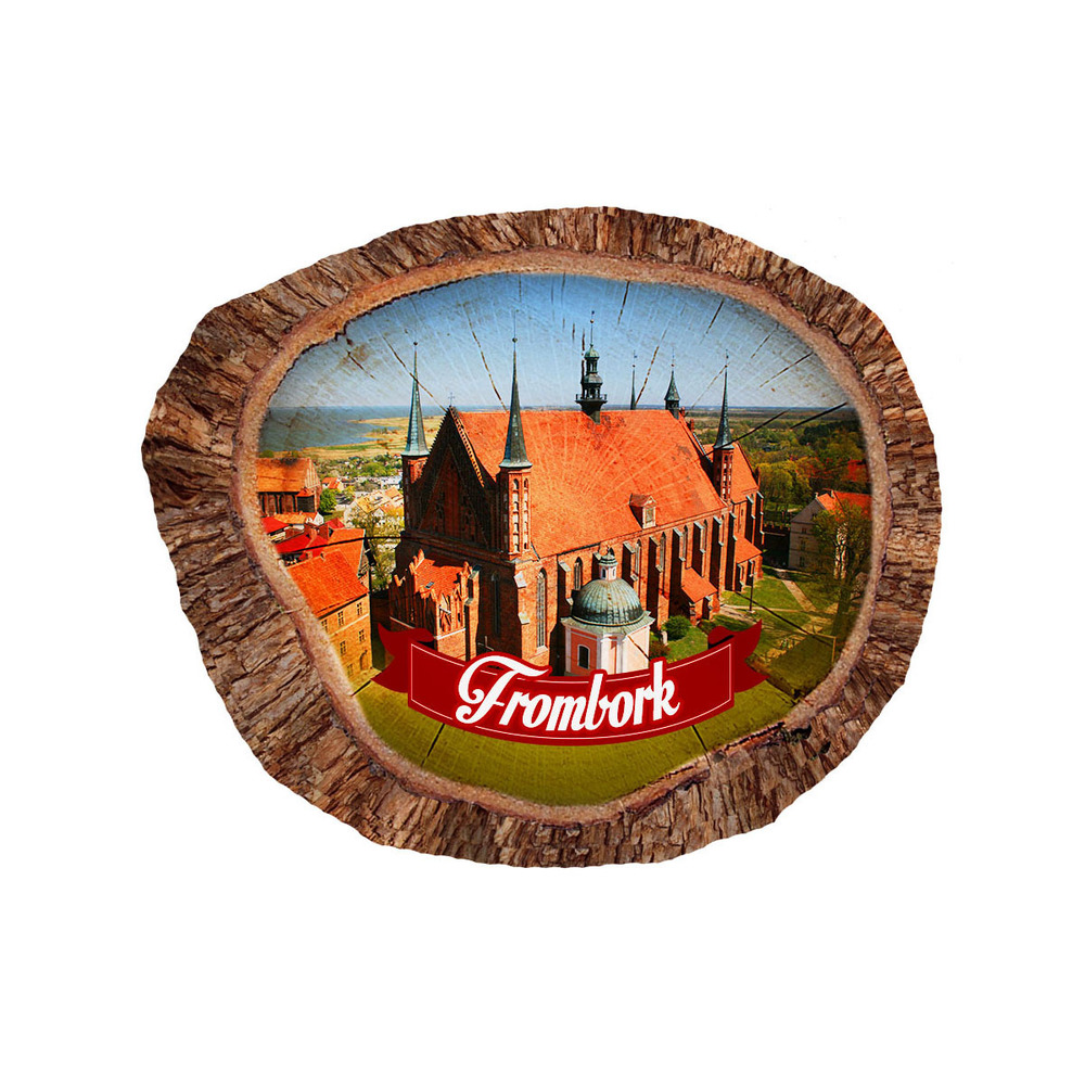 Magnes polyresinowy pieniek owal Frombork