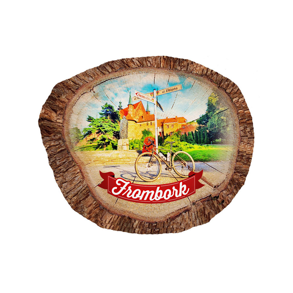 Magnes polyresinowy pieniek owal Frombork