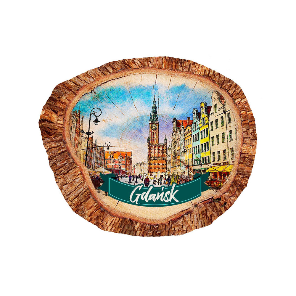 Magnes polyresinowy pieniek owal Gdańsk