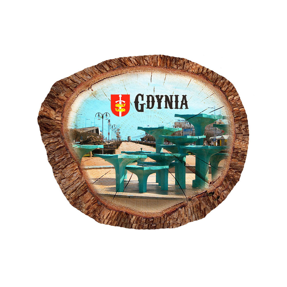 Magnes polyresinowy pieniek owal Gdynia
