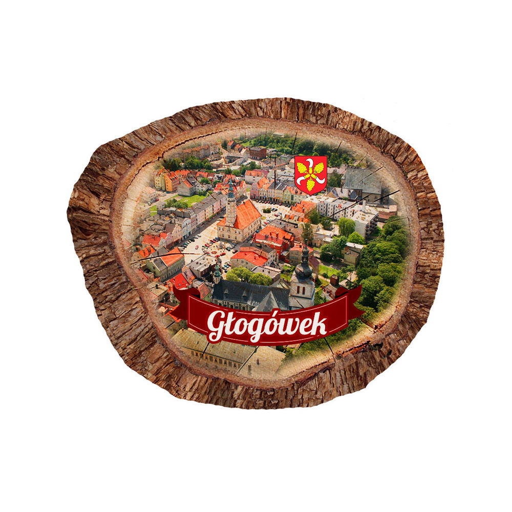 Magnes polyresinowy pieniek owal Głogówek