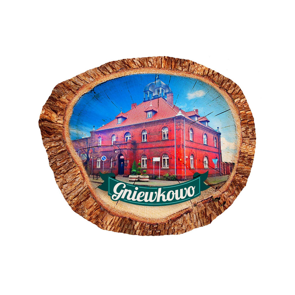 Magnes polyresinowy pieniek owal Gniewkowo