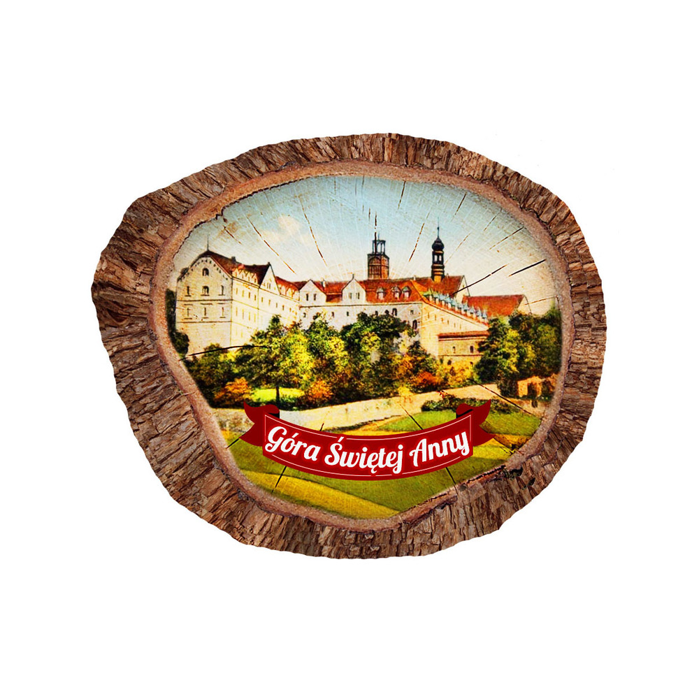 Magnes polyresinowy pieniek owal Góra Świętej Anny
