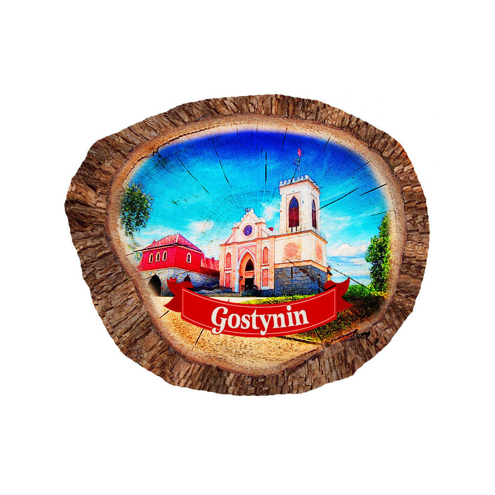 Magnes polyresinowy pieniek owal Gostynin