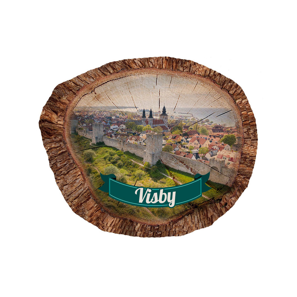 Magnes polyresinowy pieniek owal Gotland