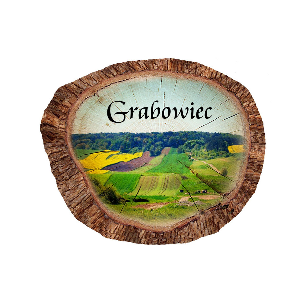 Magnes polyresinowy pieniek owal Grabowiec