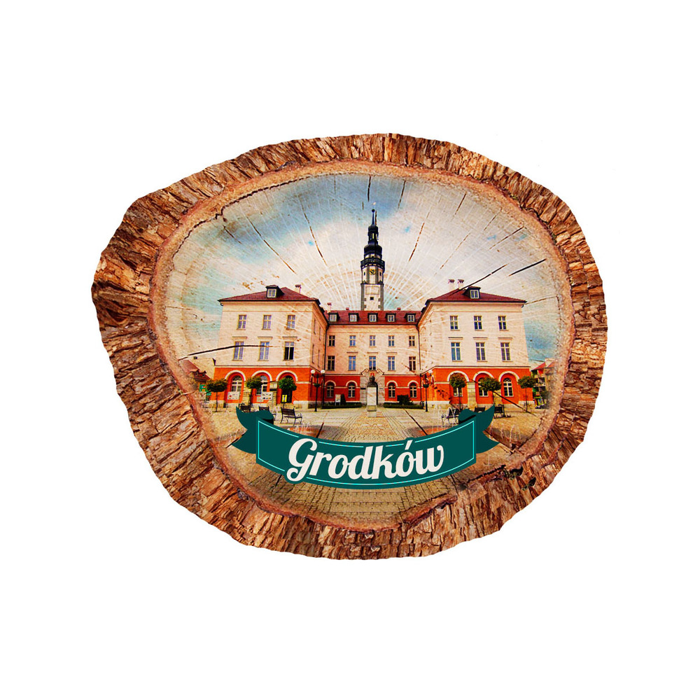Magnes polyresinowy pieniek owal Grodków