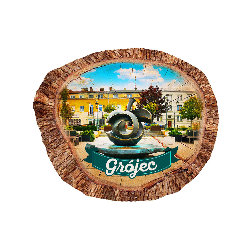 Magnes polyresinowy pieniek owal Grójec