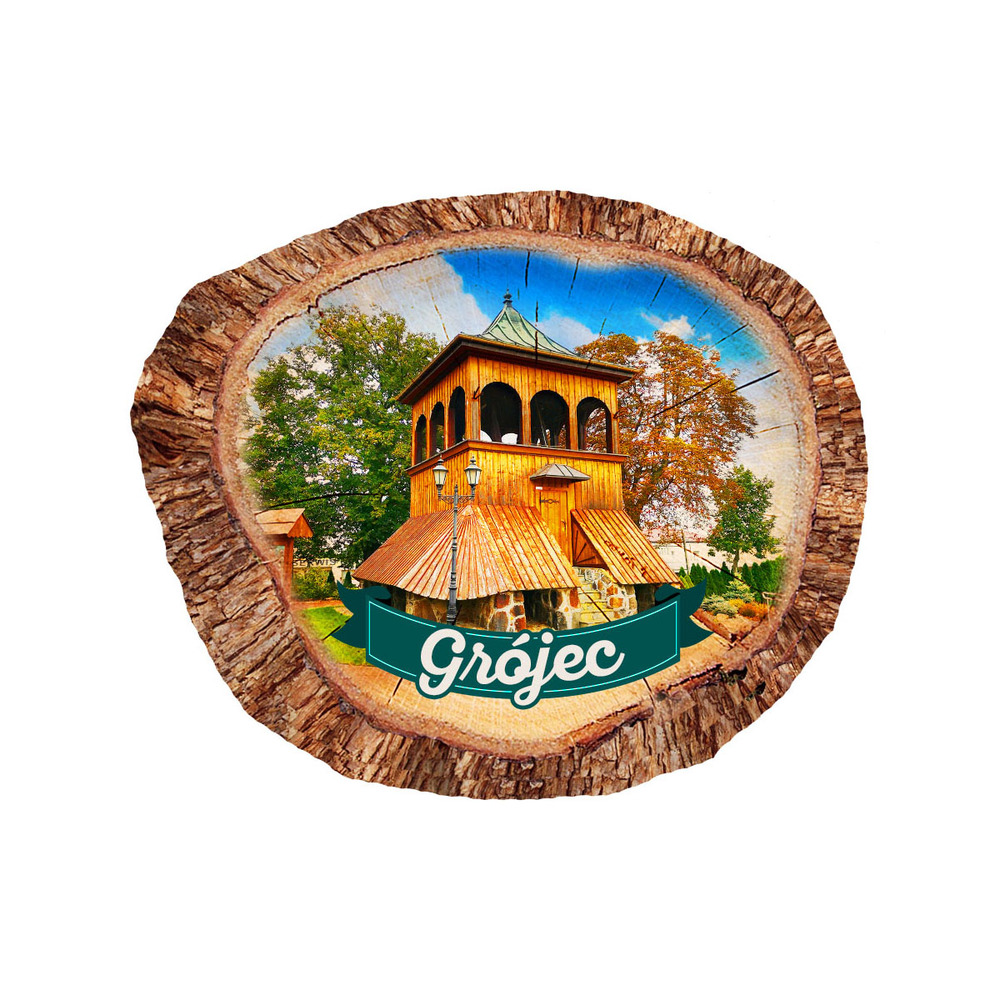 Magnes polyresinowy pieniek owal Grójec