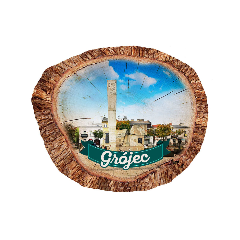 Magnes polyresinowy pieniek owal Grójec