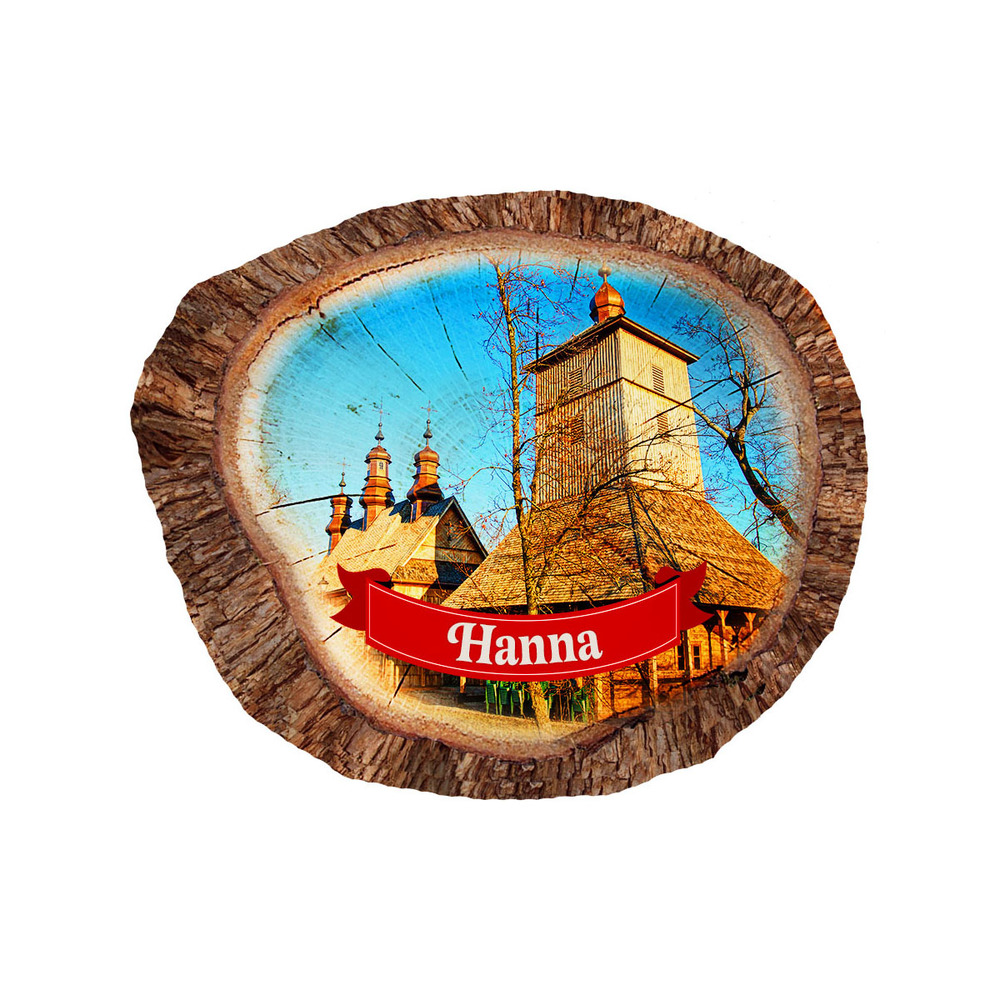 Magnes polyresinowy pieniek owal Hanna