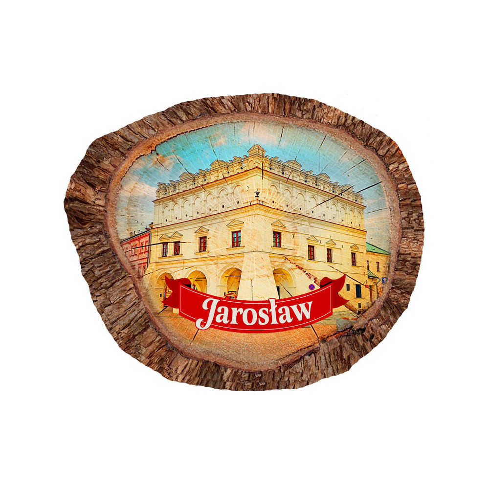 Magnes polyresinowy pieniek owal Jarosław