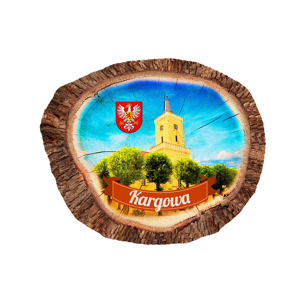 Magnes polyresinowy pieniek owal Kargowa