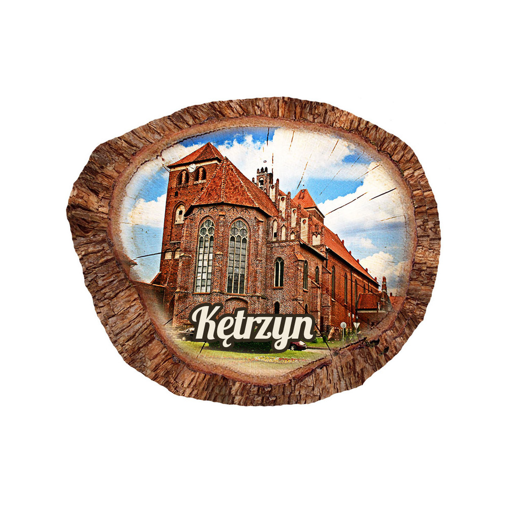 Magnes polyresinowy pieniek owal Kętrzyn