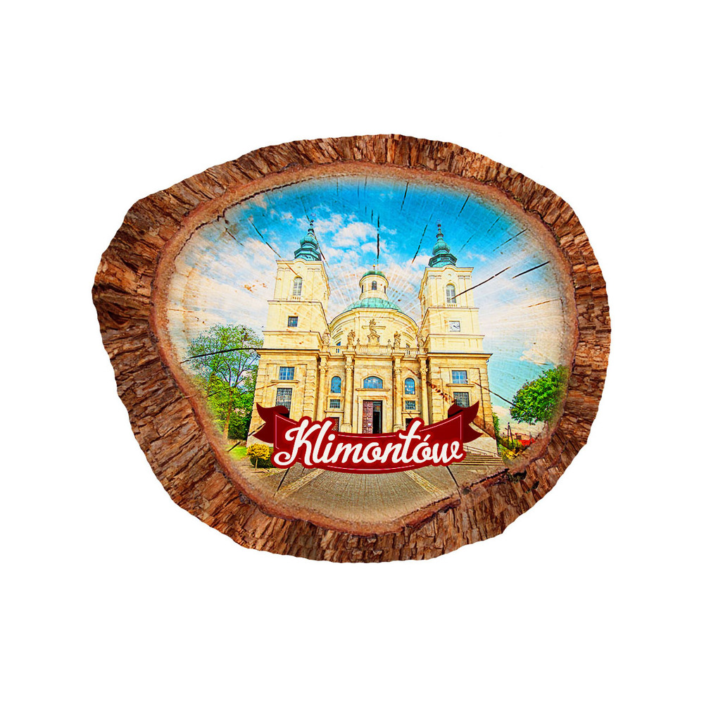 Magnes polyresinowy pieniek owal Klimontów