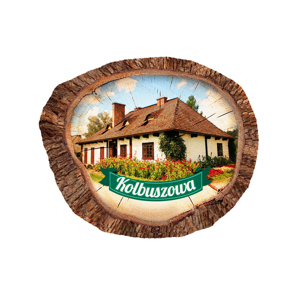 Magnes polyresinowy pieniek owal Kolbuszowa