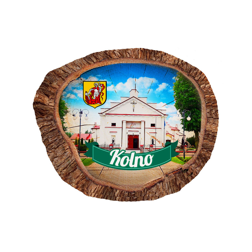 Magnes polyresinowy pieniek owal Kolno