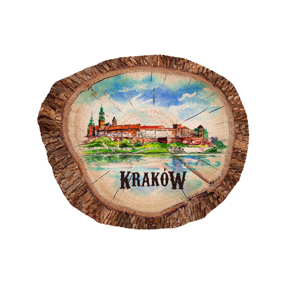 Magnes polyresinowy pieniek owal Kraków