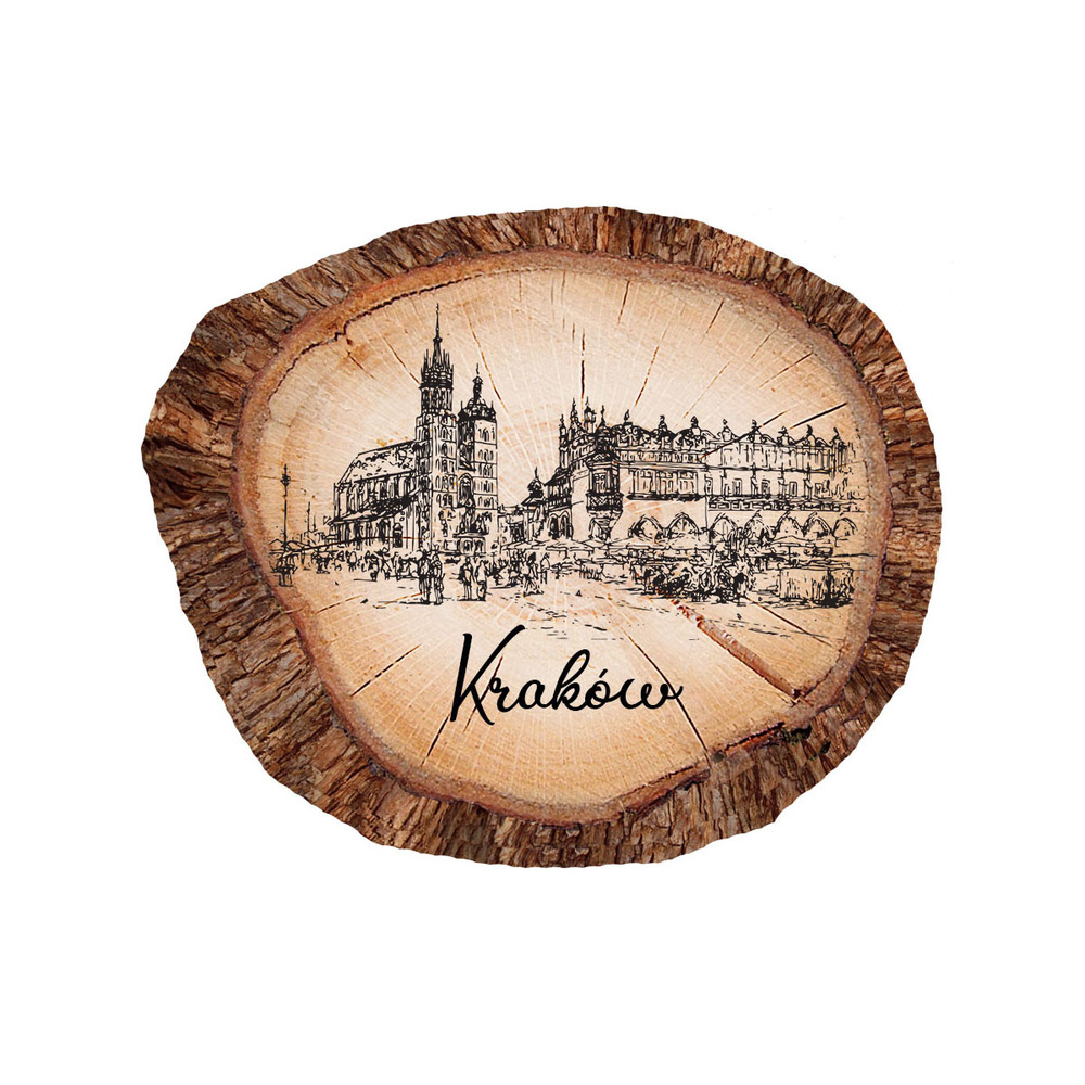 Magnes polyresinowy pieniek owal Kraków