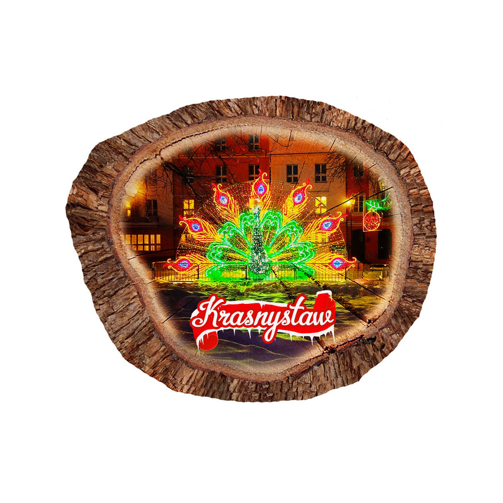 Magnes polyresinowy pieniek owal Krasnystaw