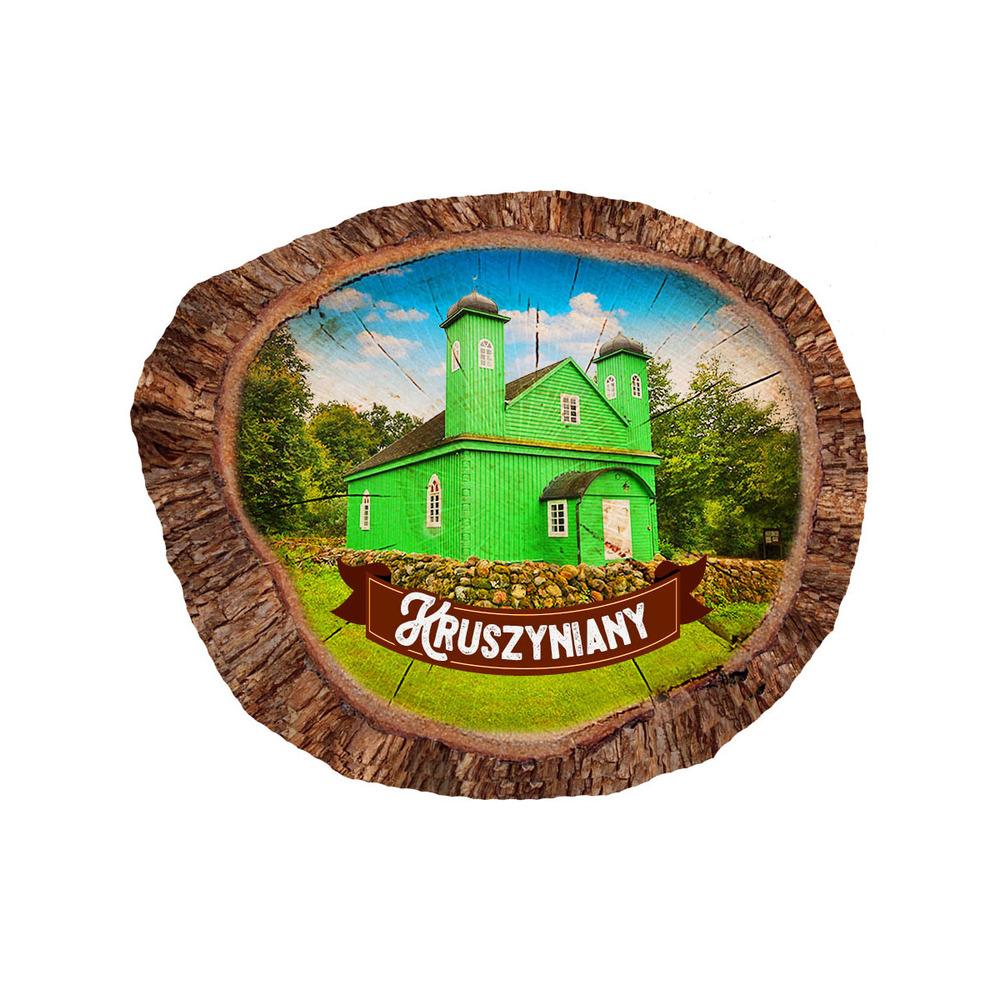 Magnes polyresinowy pieniek owal Kruszyniany