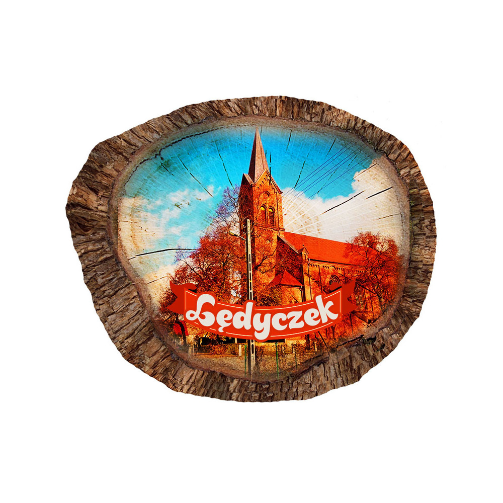Magnes polyresinowy pieniek owal Lędyczek