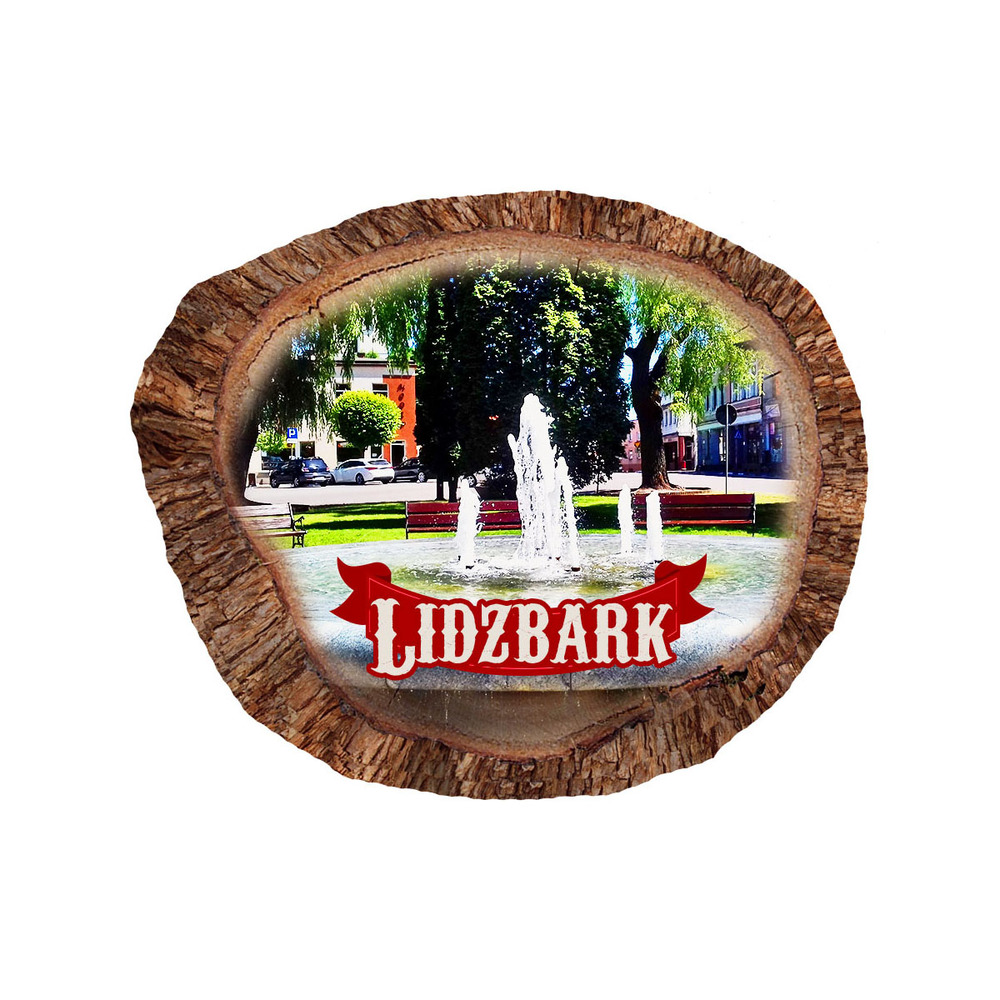 Magnes polyresinowy pieniek owal Lidzbark