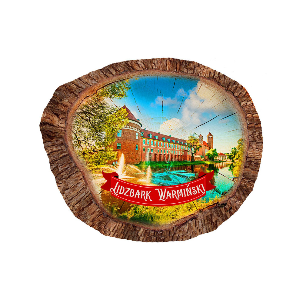 Magnes polyresinowy pieniek owal Lidzbark Warmiński