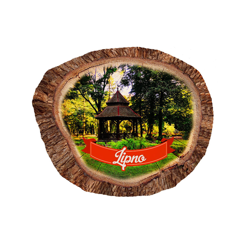Magnes polyresinowy pieniek owal Lipno