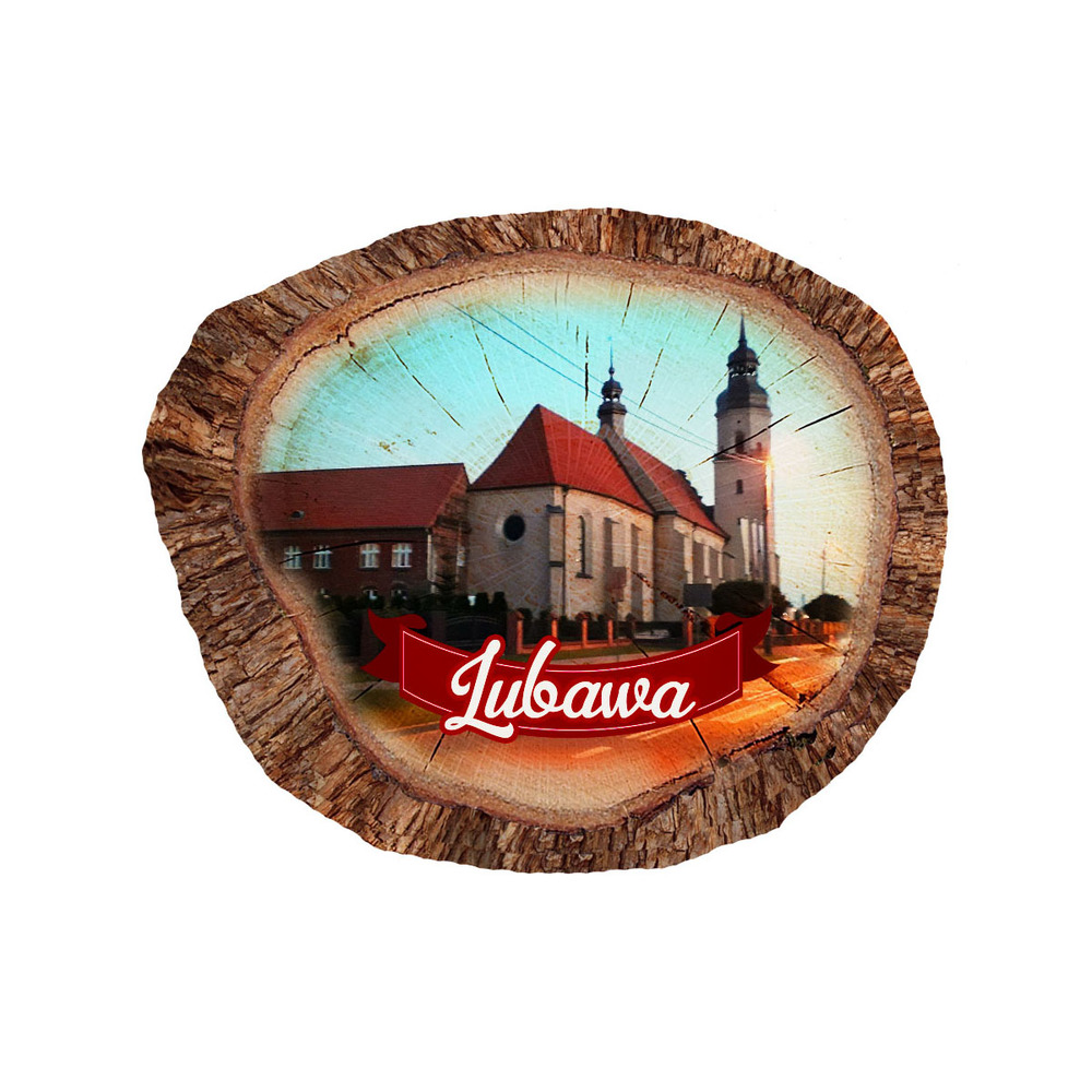 Magnes polyresinowy pieniek owal Lubawa
