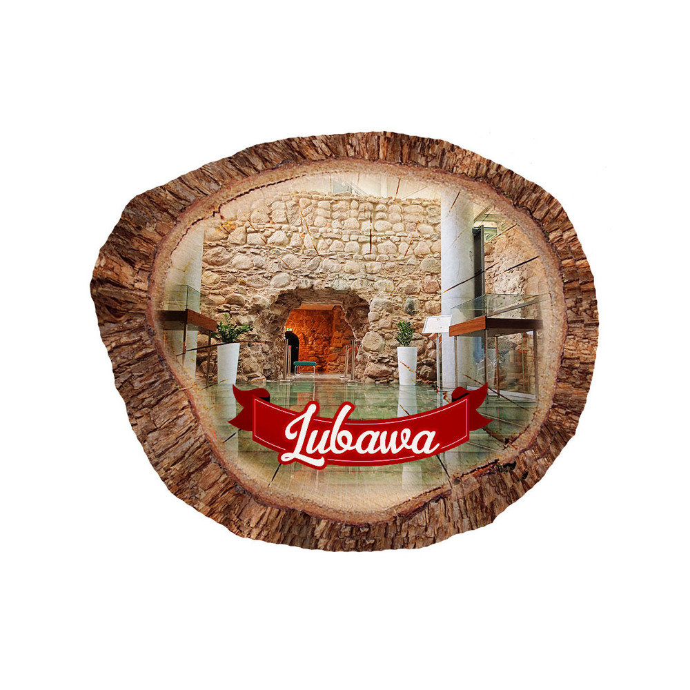 Magnes polyresinowy pieniek owal Lubawa