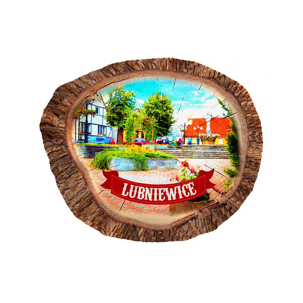 Magnes polyresinowy pieniek owal Lubniewice