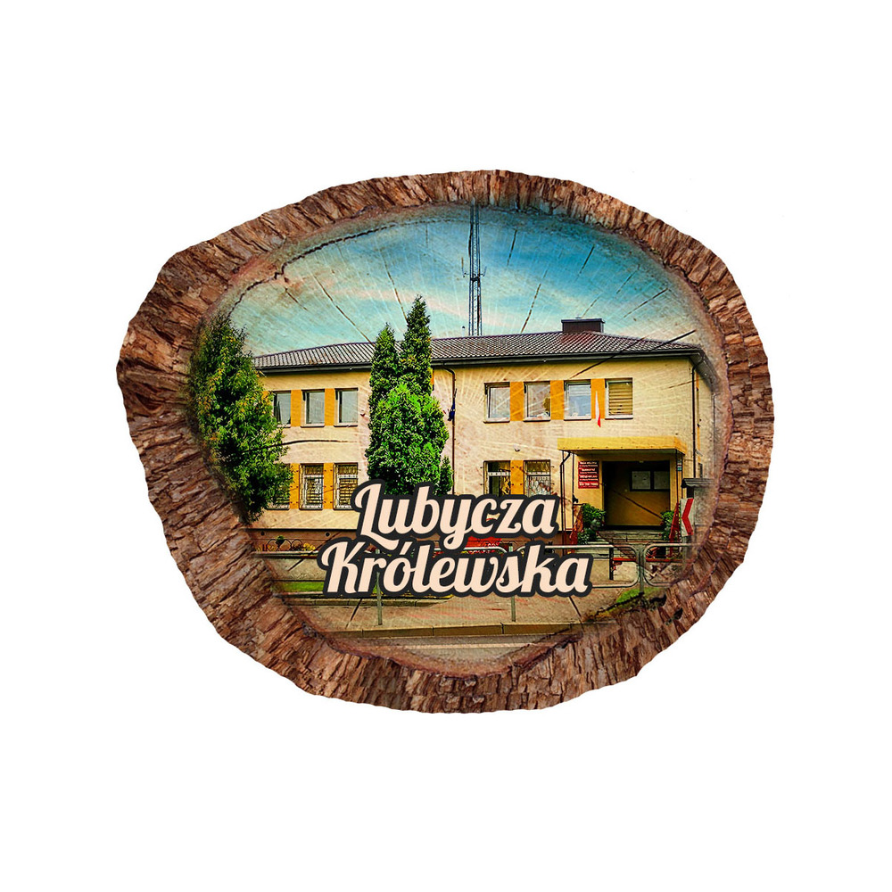 Magnes polyresinowy pieniek owal Lubycza Królewska