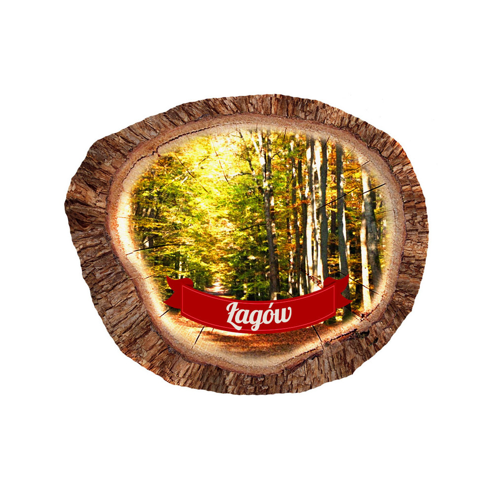 Magnes polyresinowy pieniek owal Łagów