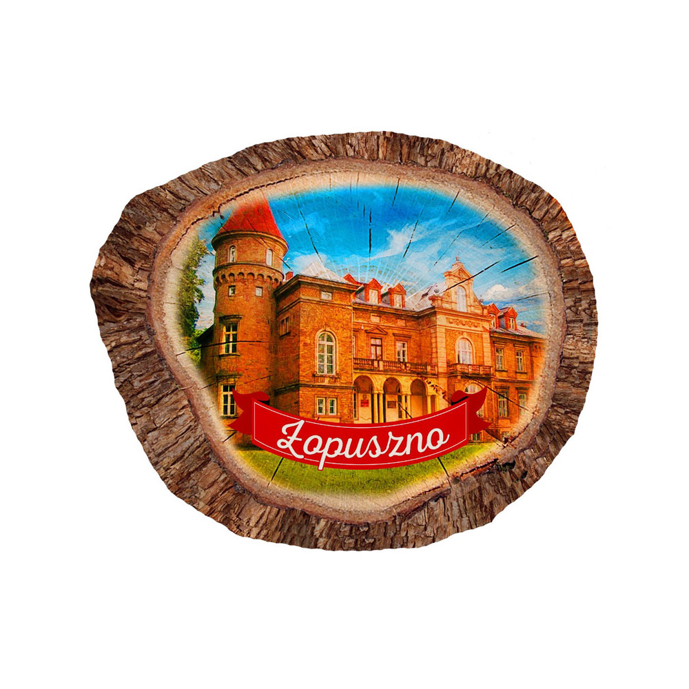 Magnes polyresinowy pieniek owal Łopuszno