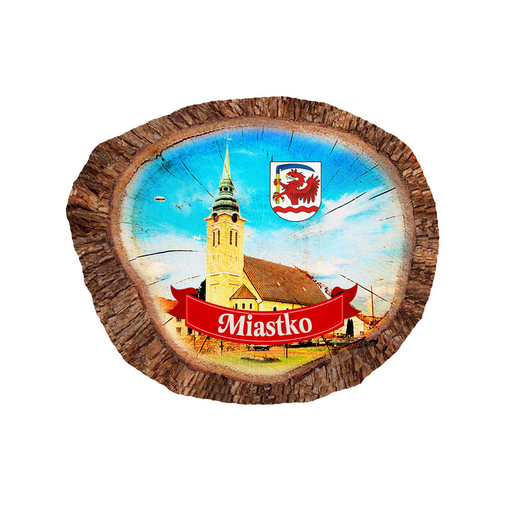 Magnes polyresinowy pieniek owal Miastko