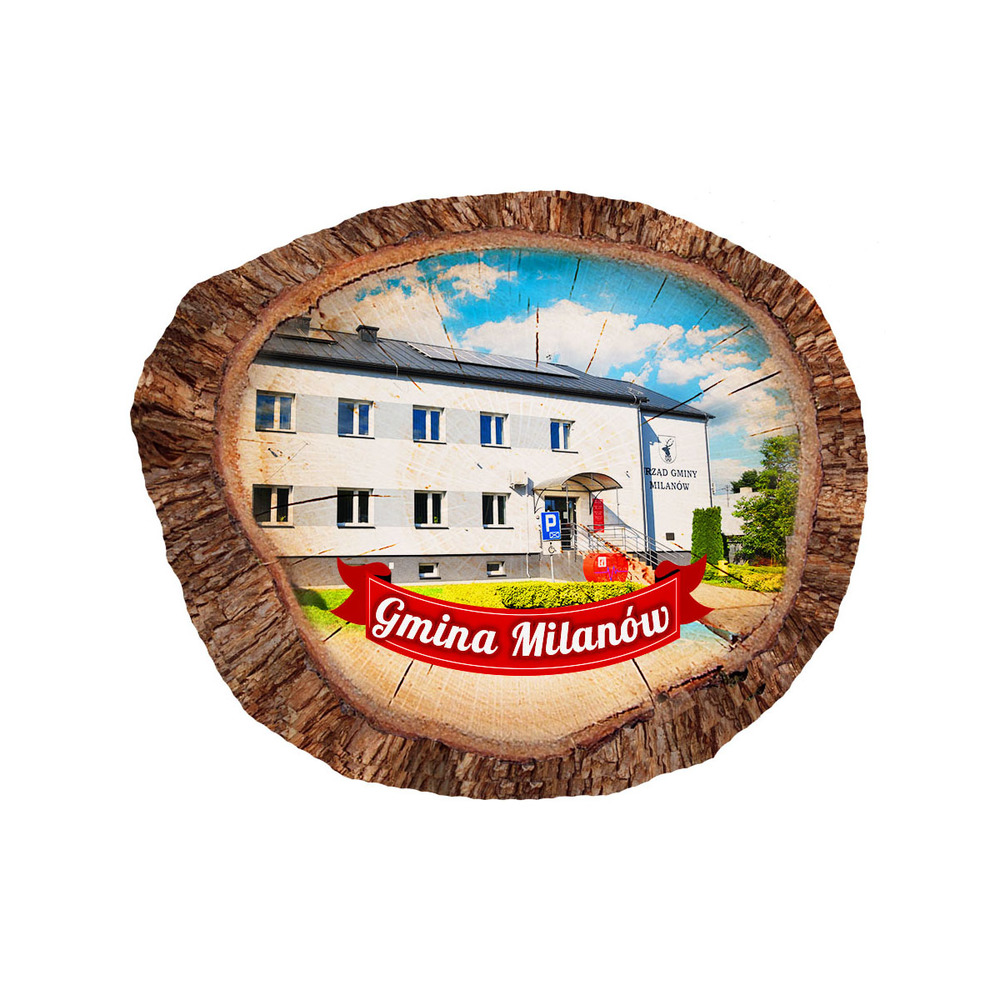 Magnes polyresinowy pieniek owal Milanów