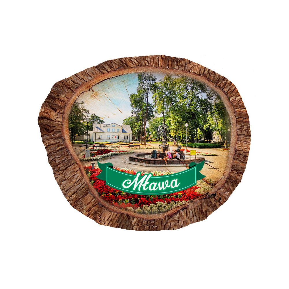 Magnes polyresinowy pieniek owal Mława