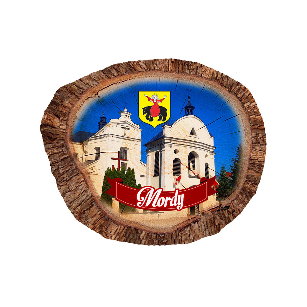 Magnes polyresinowy pieniek owal Mordy