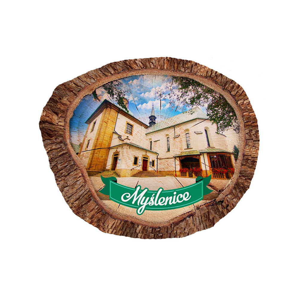 Magnes polyresinowy pieniek owal Myślenice
